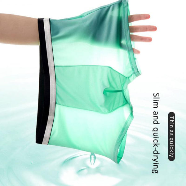 Stylish 4Pcs Underwear Ice Silk- Breathable