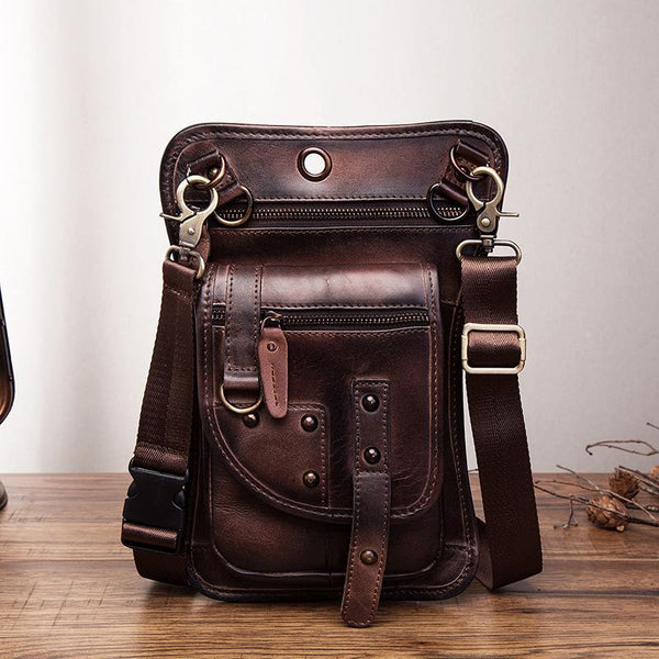 Men's Genuine Leather Side Bag