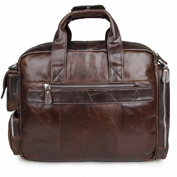 Genuine Leather Business 15 Inch Laptop Tote