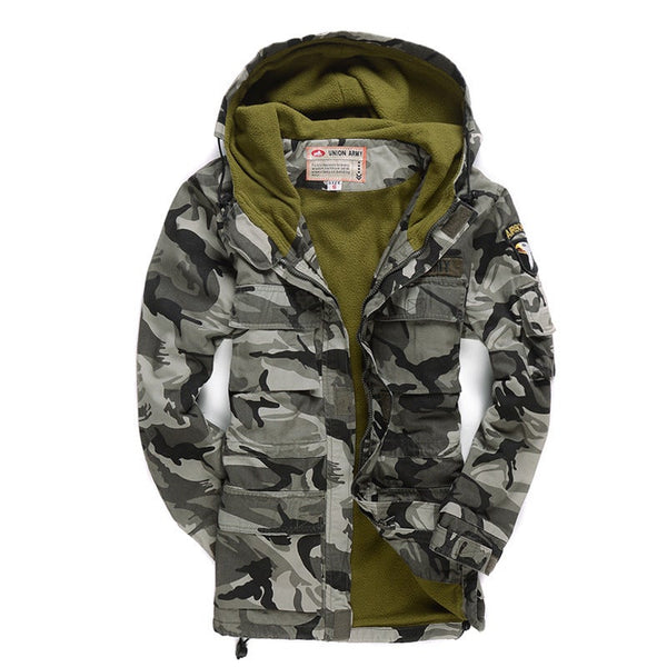 Camouflage Cotton Windbreaker Jacket