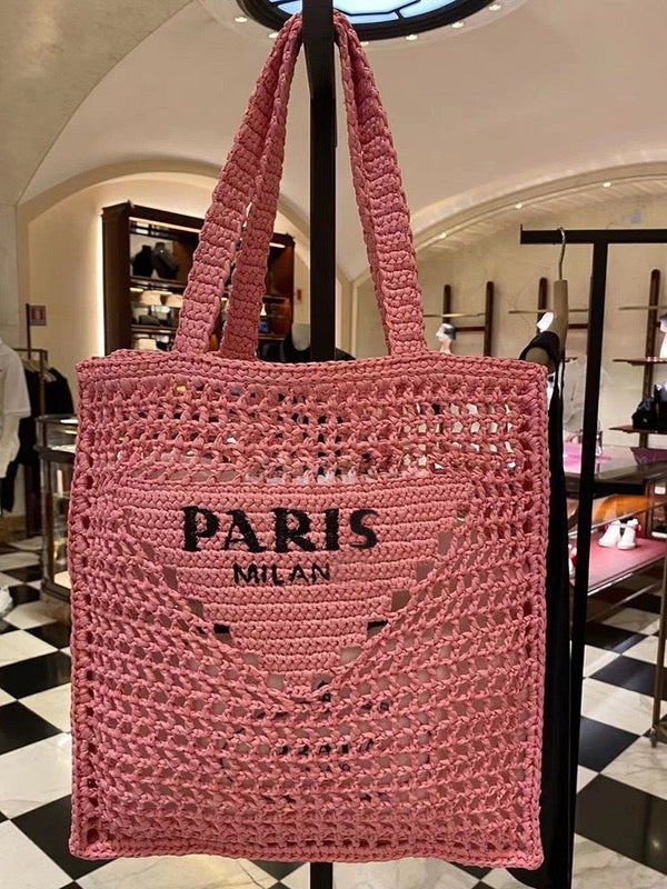Fashionable Casual Woven Handbag