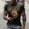 Loose Clothes Retro Fashion 66 Letters Printed T-shirt