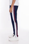 STRIPES TRICOT TAPERED PANTS
