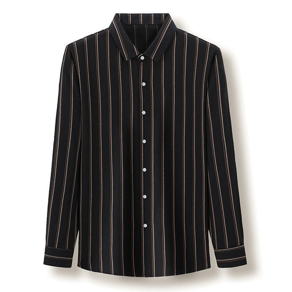 Men's Long-Sleeved Striped Shirt