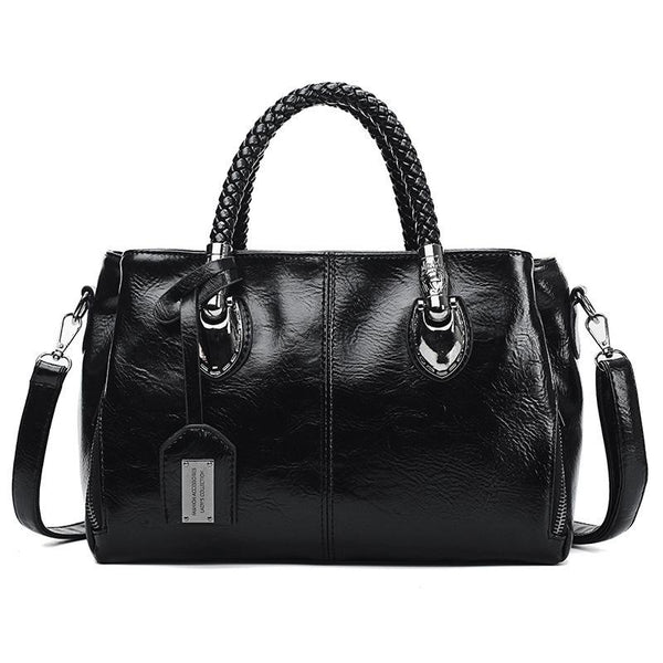 Women's Luxury Vintage Oil Wax Leather Handbags