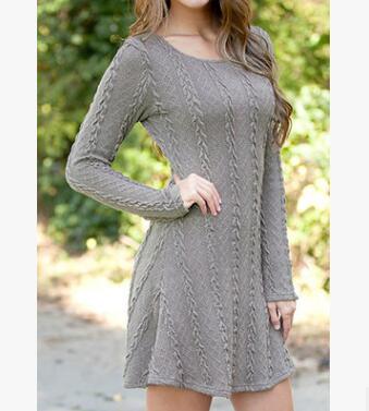 Women Causal  Short Sweater Dress
