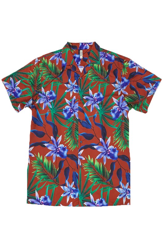 Stylish Mens Tropical Casdaul Shirt