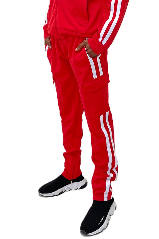 Two Stripe Cargo Pouch Track Pants