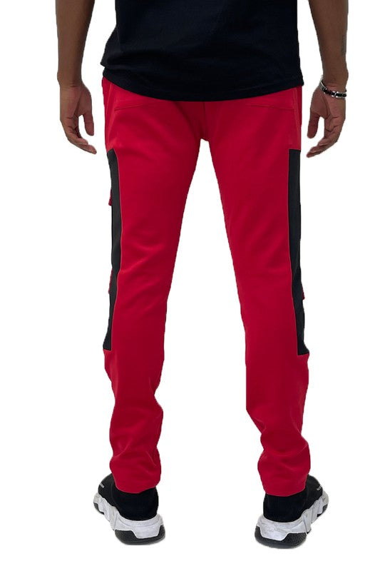 COLOR BLOCK CARGO TRACK PANT