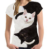 Black And White Cat T-Shirt