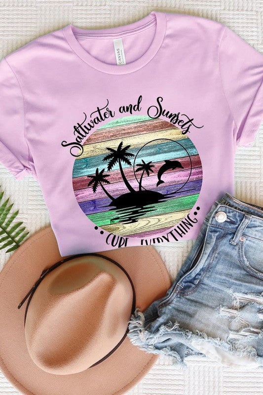 Stylish Saltwater and Sunset Shirt