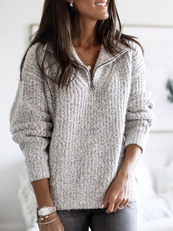 Zip Pullover Sweater