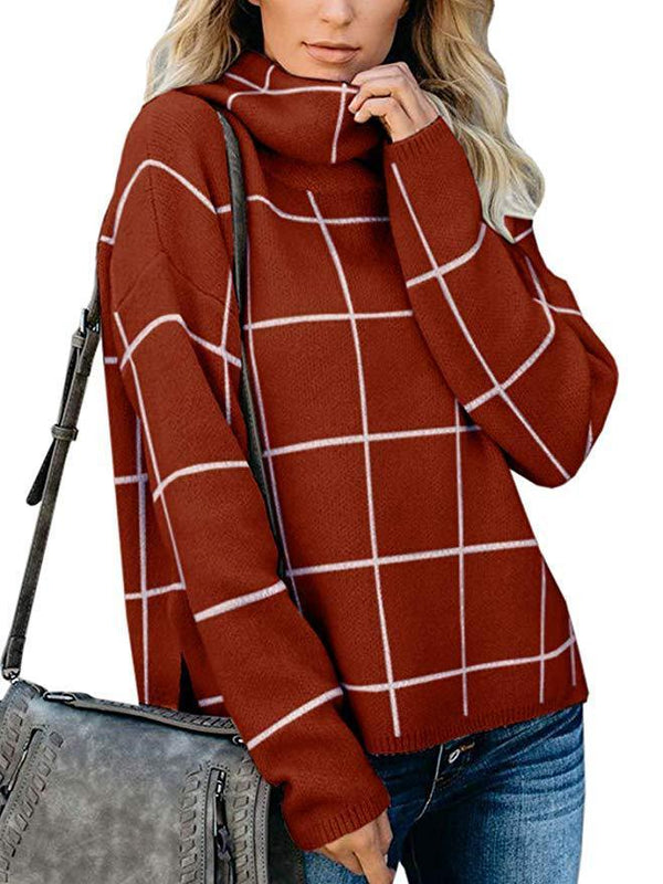 Pullover Plaid Sweater