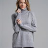 Pure Color Turtleneck Sweater