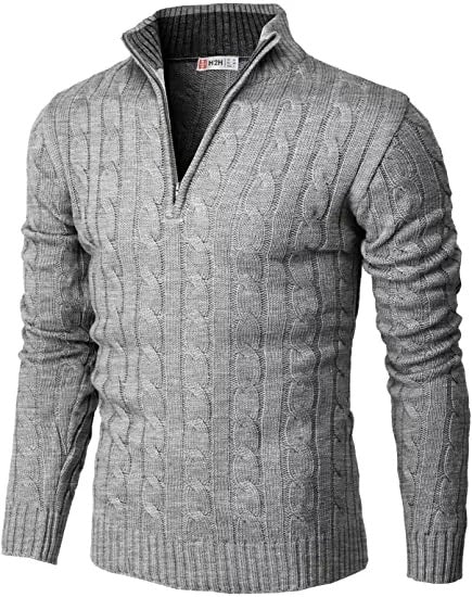 Pullover Knitted Zip Sweater