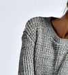 Round Neck Pullover Patch Sweater