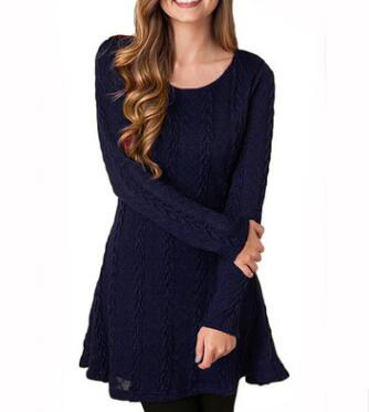 Women Causal  Short Sweater Dress