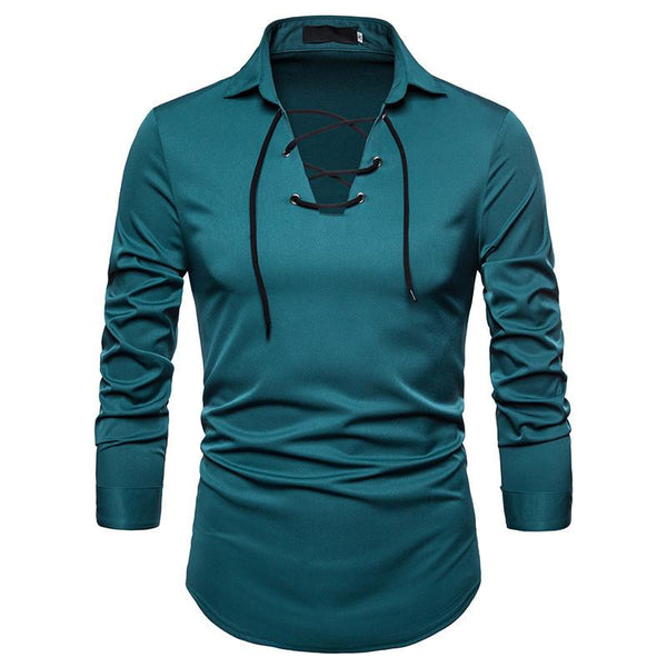 Long Sleeve Pullover Shirts With Collar