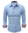 Simple Solid Color Mens Shirts