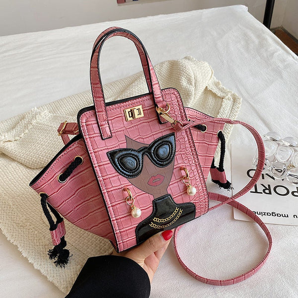 Fashion Lock Buckle Handbag