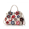 Cowhide Mini Flower Handbag