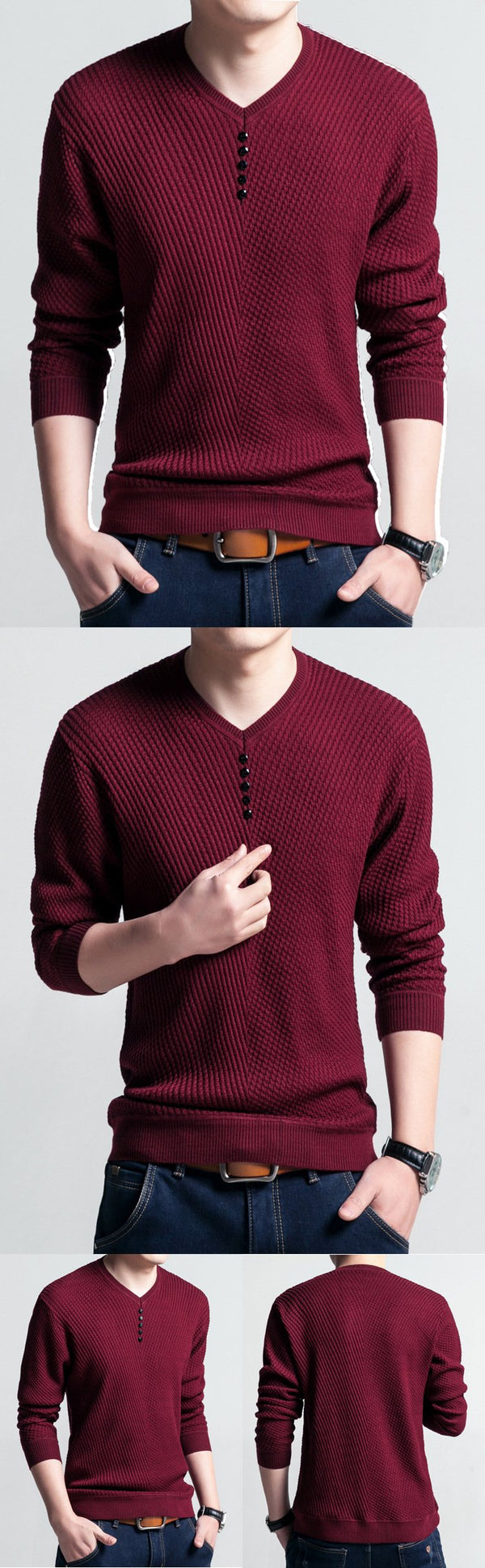 Fashion V-neck T-Shirt Pullover