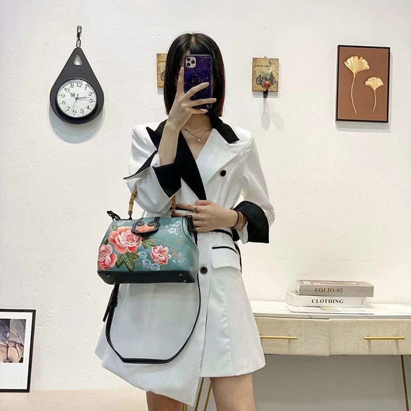Cotton Linen Tang Suit Handbag