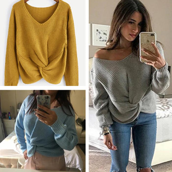 Knotted Panel Sweater
