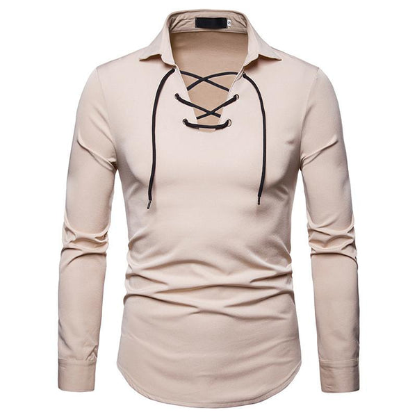 Long Sleeve Pullover Shirts With Collar