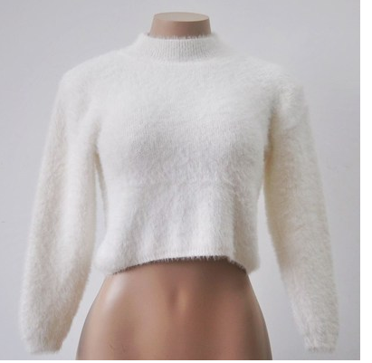Full Length Sleeve High Collar Sexy Sweater
