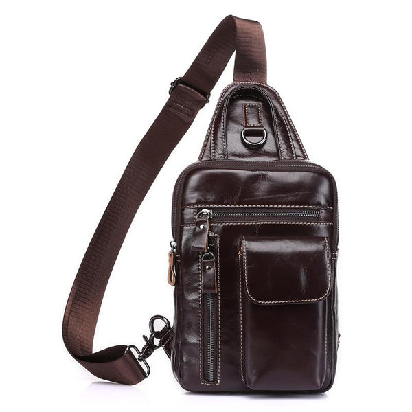 Leather Cowhide Chest Bag