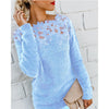 Women's Stitching Lace Sweater