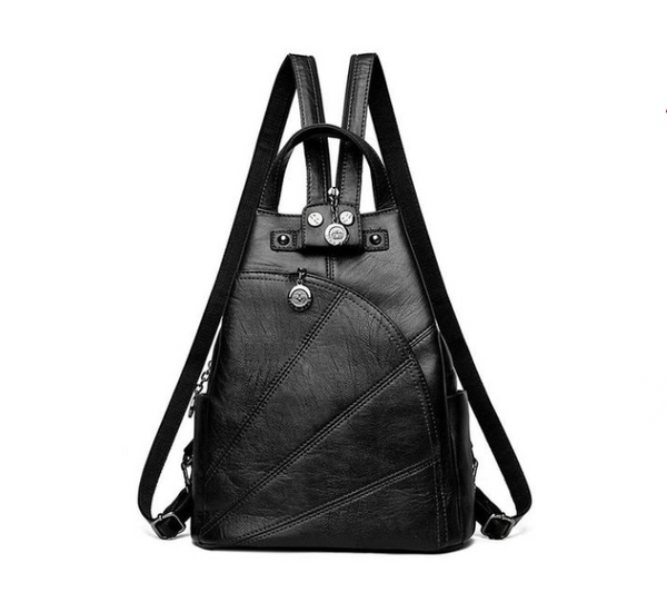 Multi-Function Anti-Theft Leather Backpack