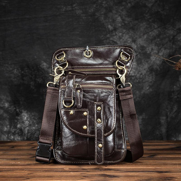 Men's Genuine Leather Side Bag