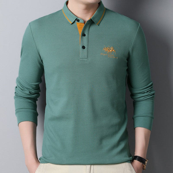 Men's T-Shirt Cotton Lapel Fashion