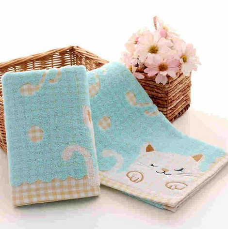 Cute Kitty Cotton Hand Towel