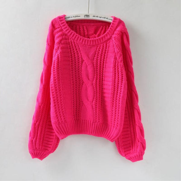 Plain Pullover Sweater