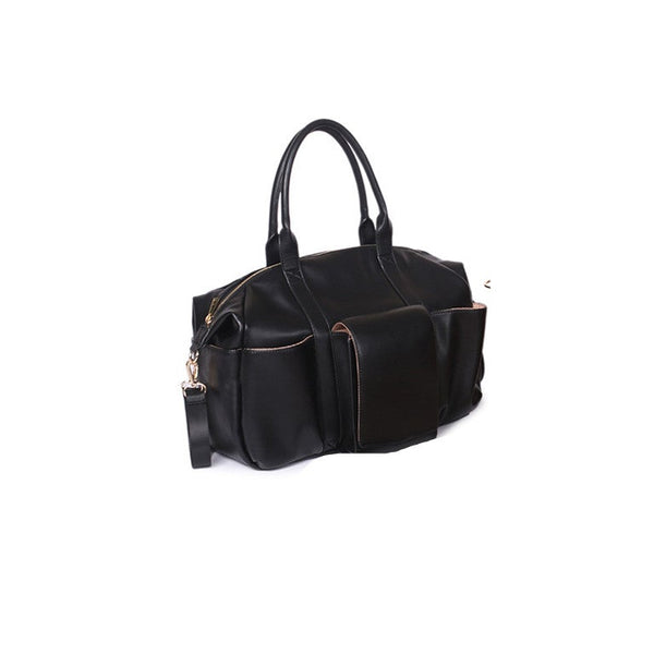 Leather Mother And Baby Handbag