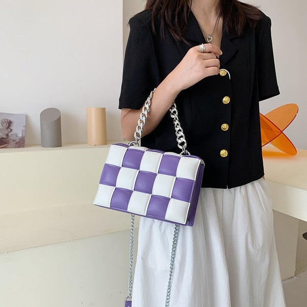 Hit Color Fashion One-Shoulder Handbag