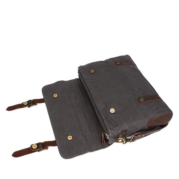Stone-Washed Shoulder Briefcase