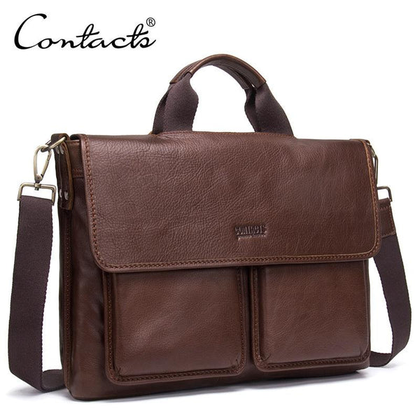 Leather Men Business Briefcase