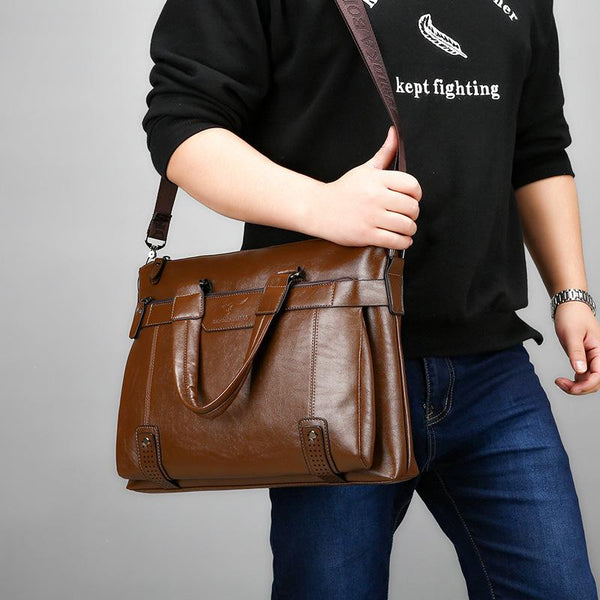 Men's Leather Computer Bag