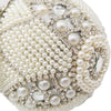 Plastic Round Pearl And Diamond Handbag