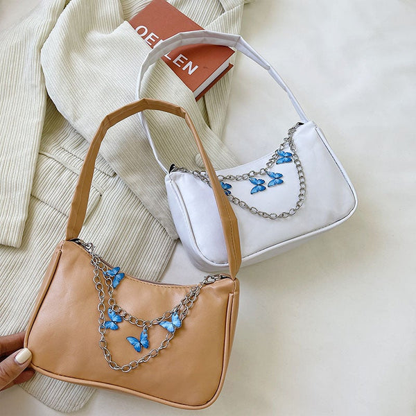 Style Butterfly Jewelry Chain Handbag
