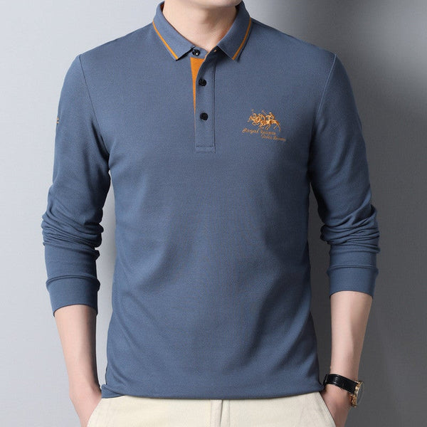 Men's T-Shirt Cotton Lapel Fashion
