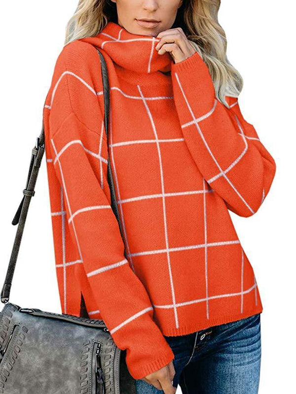 Pullover Plaid Sweater