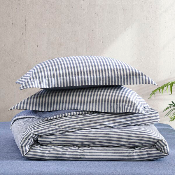 Cotton Blend Reversible Comforter Set