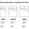 Microfiber 3 Piece Comforter Set