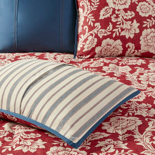 Standard Cotton 210 TC Reversible 9 Piece Comforter Set