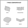 Microfiber 7 Piece Comforter Set